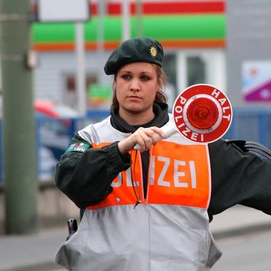 Polizei Kontrolle - Foto: Alex Talash