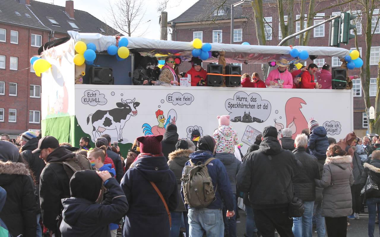 Rosenmontagsumzug durch Recklinghausen
