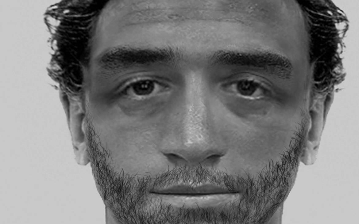 Das Phantombild zeigt den Tatverdächtigen einer Vergewaltigung in Marl.