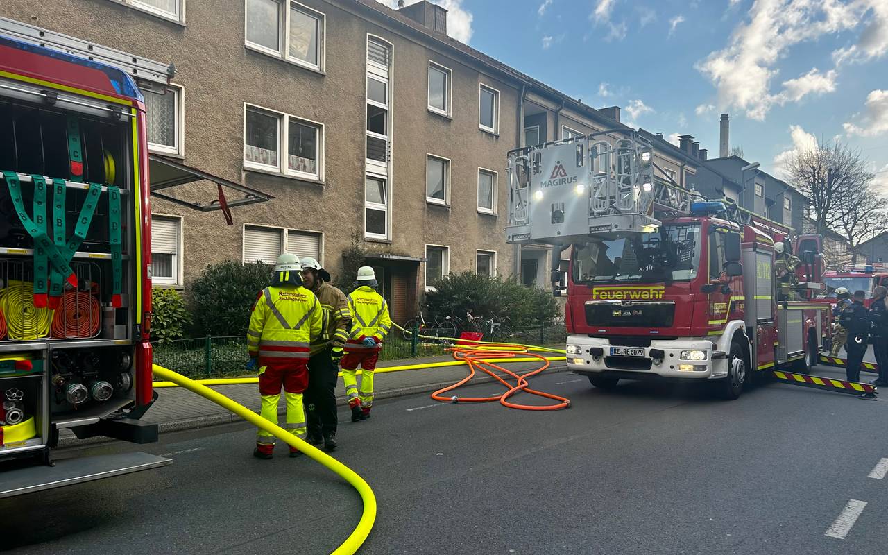 Kellerbrand in Recklinghausen