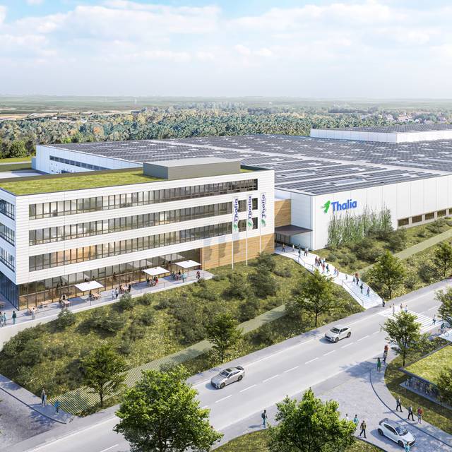 Visualisierung: Der geplante Thalia Omni-Channel Hub im Gewerbegebiet gate.ruhr in Marl