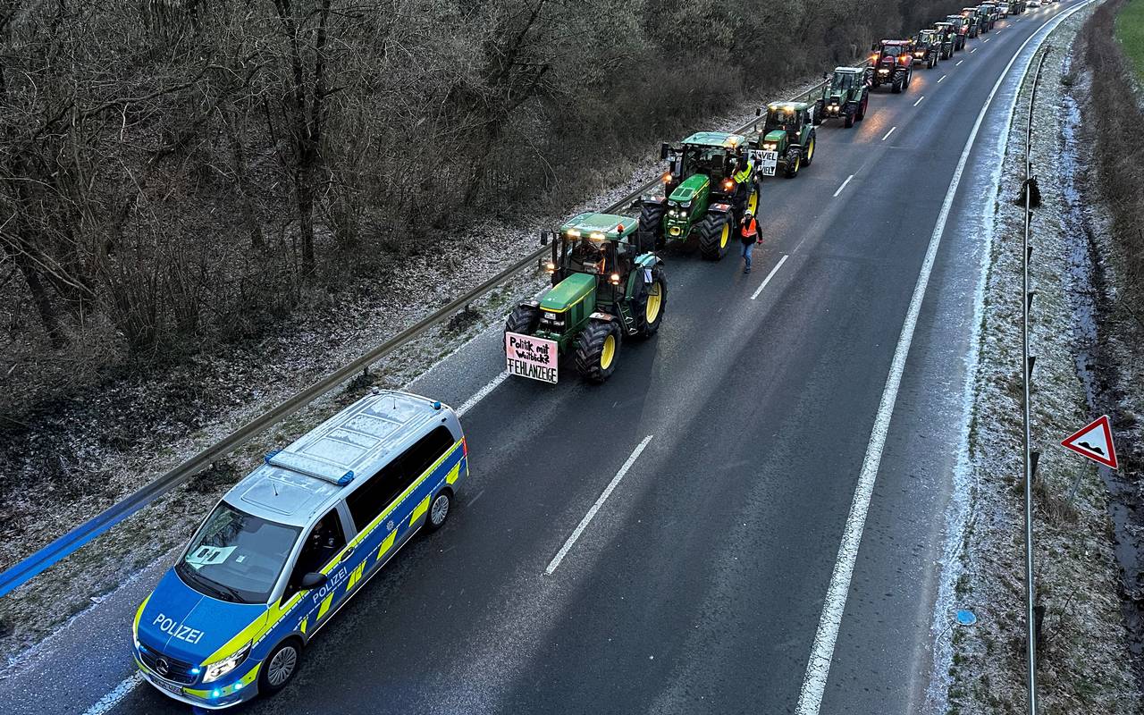 Bauern protestieren in Dorsten