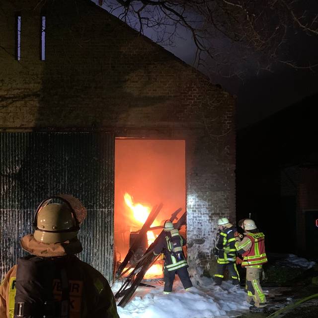 Scheunenbrand in Gladbeck