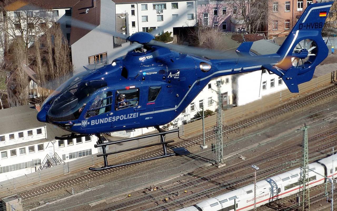 Hubschrauber von der Bundespolizei.