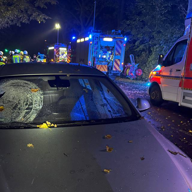 Unfall B58 in Dorsten-Wulfen