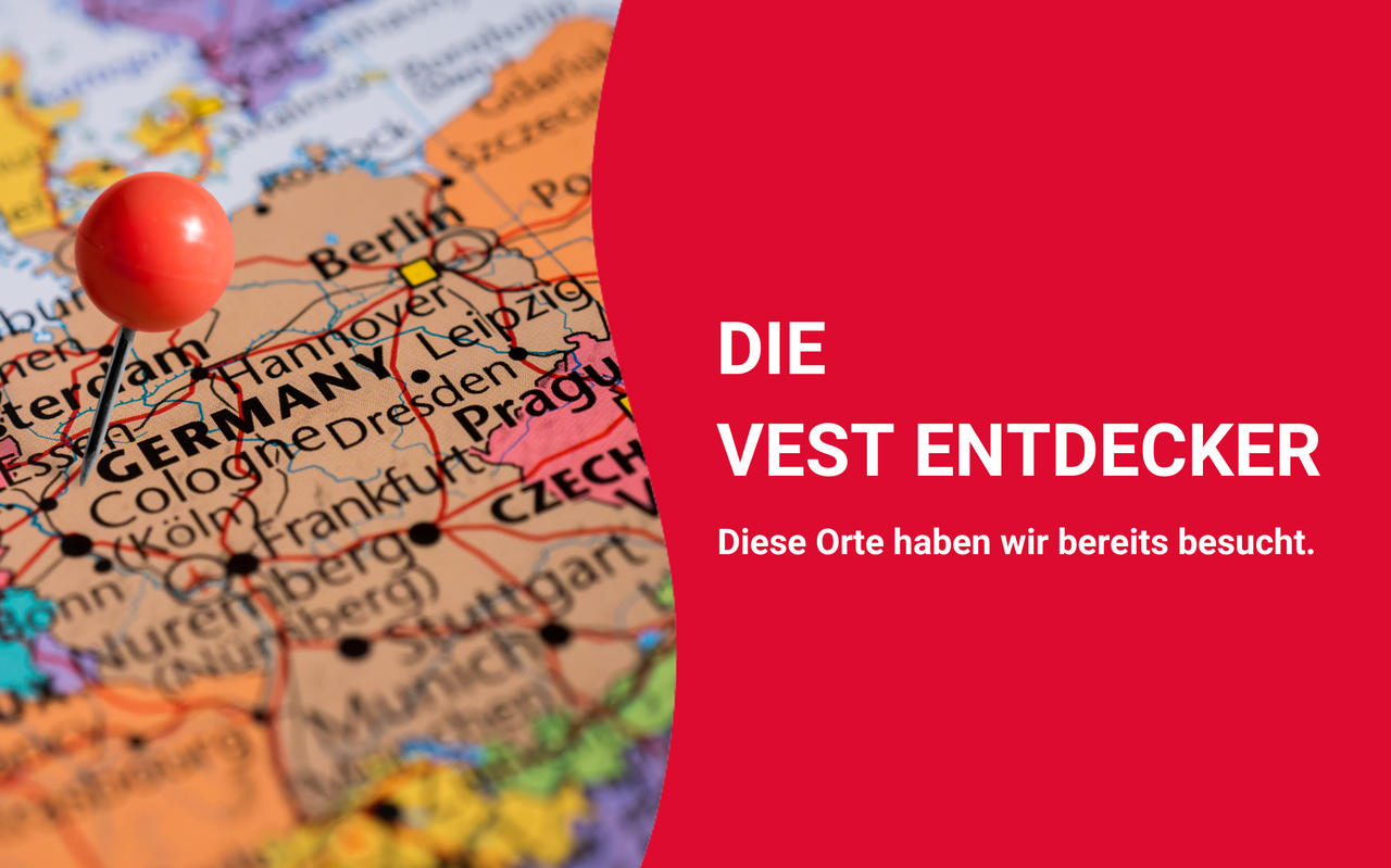 Die Vest-Entdecker: An diesen Orten waren wir bereits.