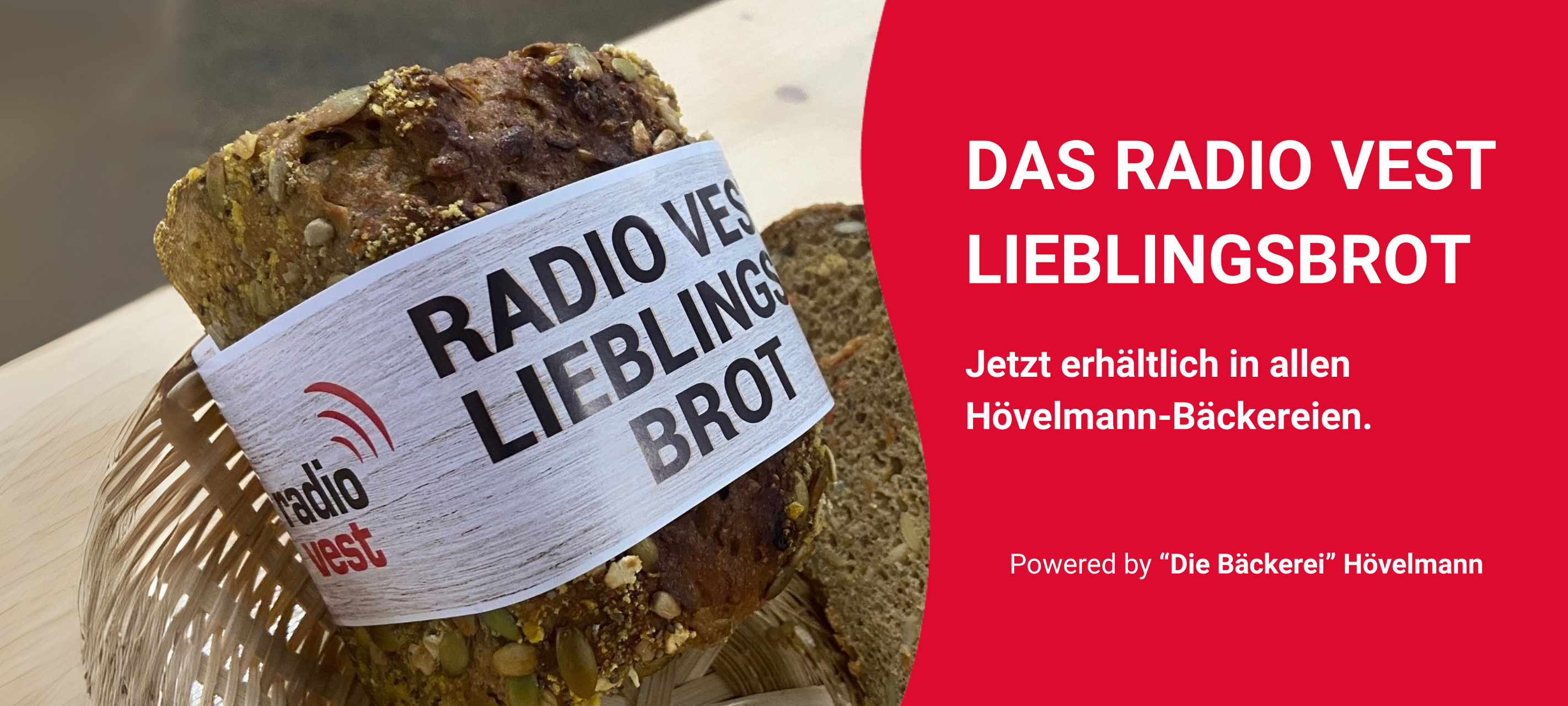 Das Radio Vest Lieblingsbrot ist ab sofort in allen Hövelmann-Filialen erhältlich.