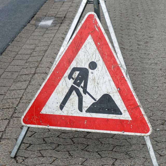 Symbolbild: Baustellenschild