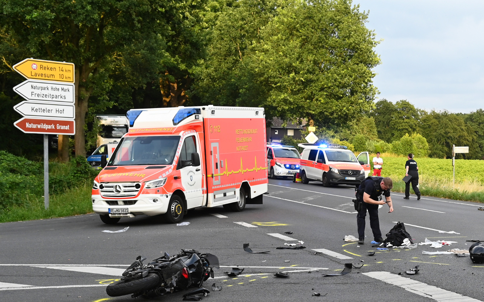 Haltern: Neue Tempolimits nach tödlichem Unfall auf B58