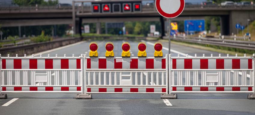 A31 bei Dorsten kurzfristig gesperrt