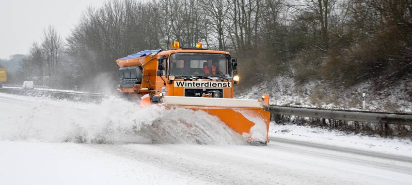 Start für Schneepflug-Wettbewerb in Recklinghausen