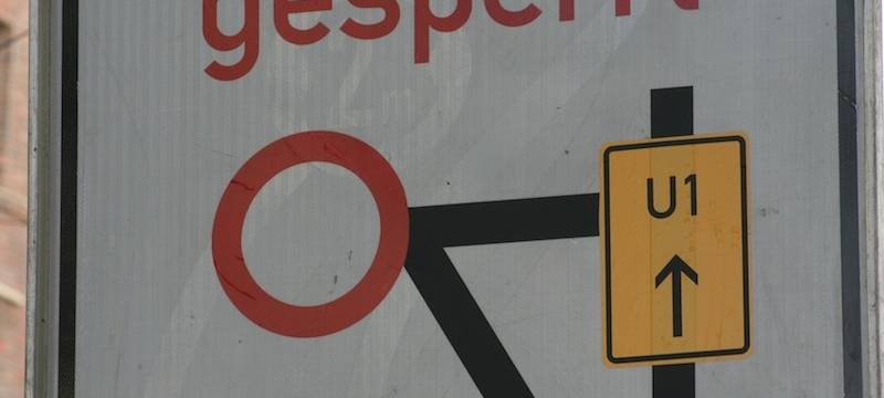 A2-Anschlussstelle gesperrt