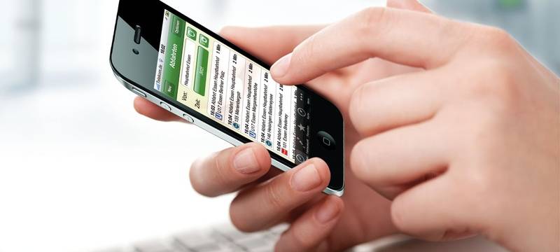 Die neue Fahrplan-App des VRR.