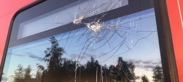 RE2 mit Steinen beworfen