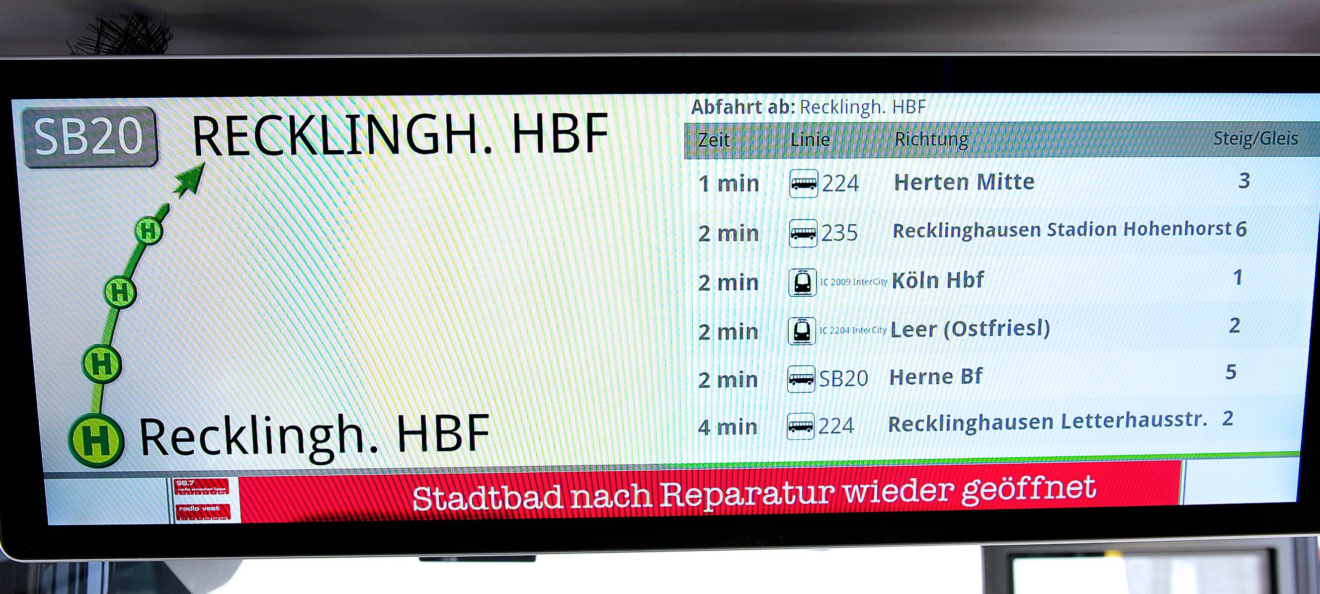 Anschlussverbindungen schon vom Bus aus checken