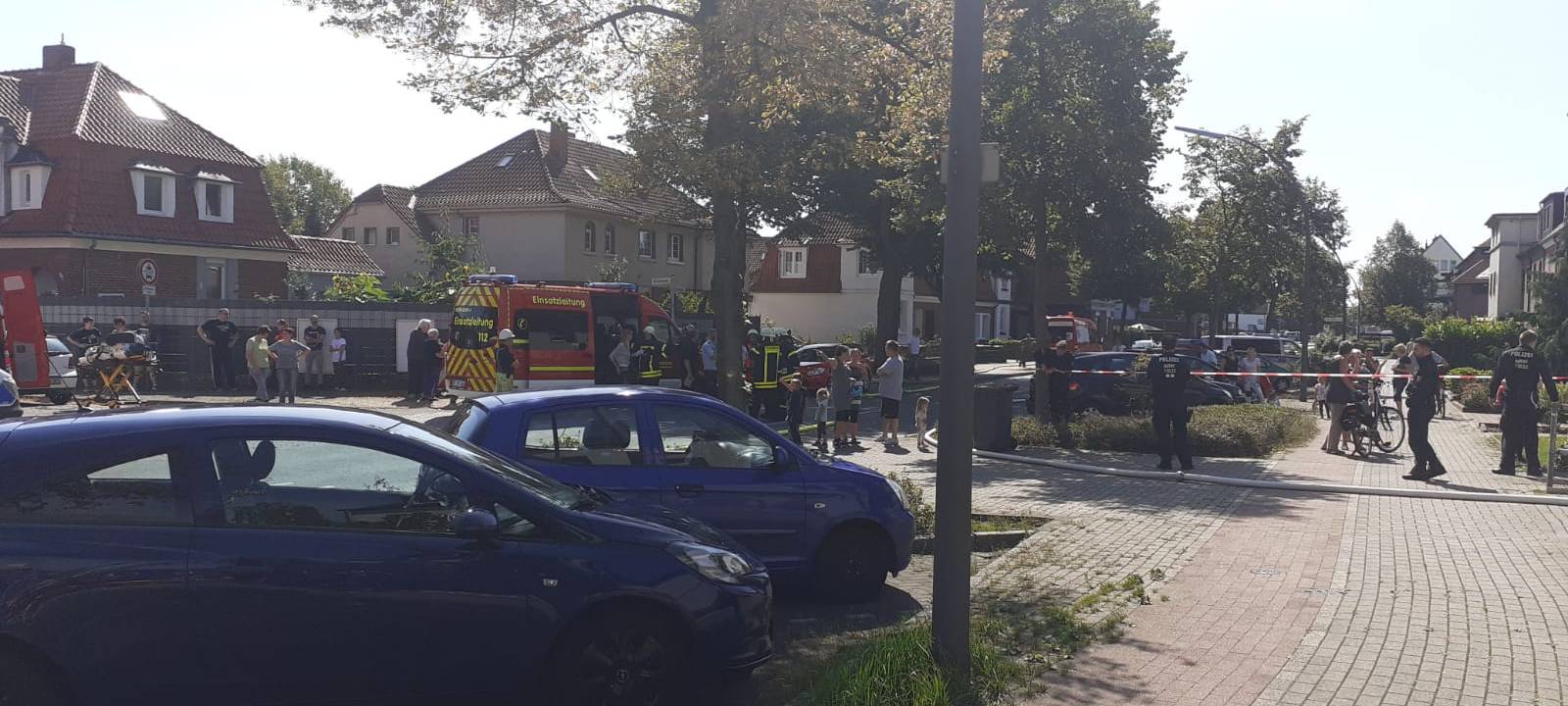 Indoorspielplatz steht in Flammen