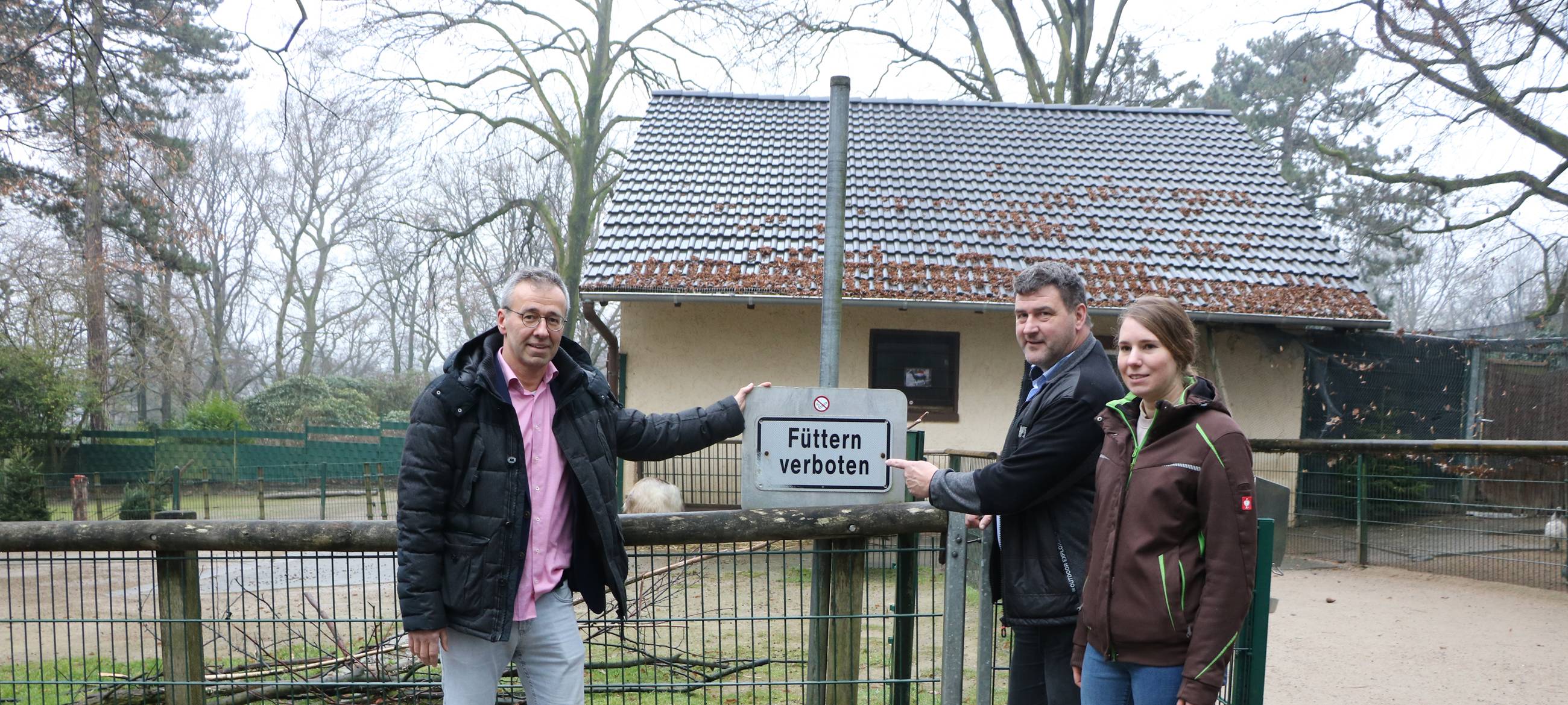 Neue Maßnahmen zum Fütterungsverbot im Tierpark