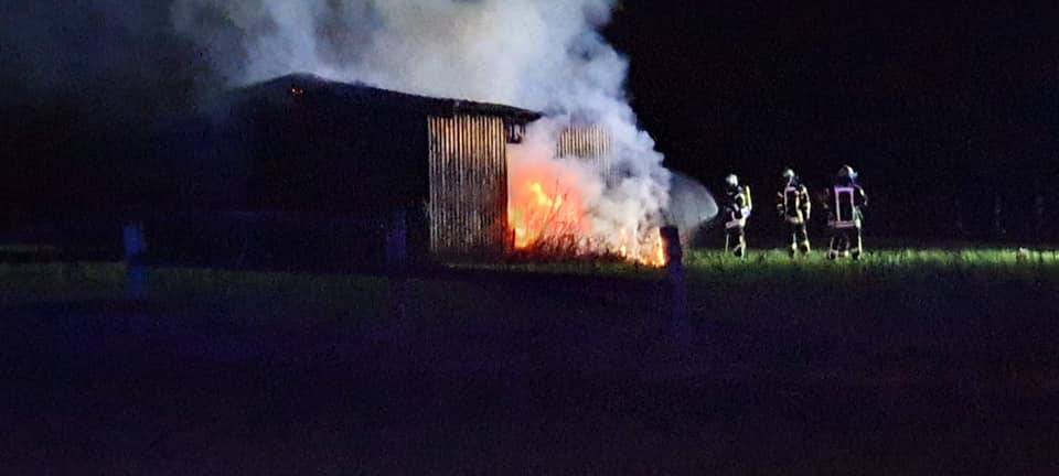Pferdestall an der Ahsener Straße abgebrannt