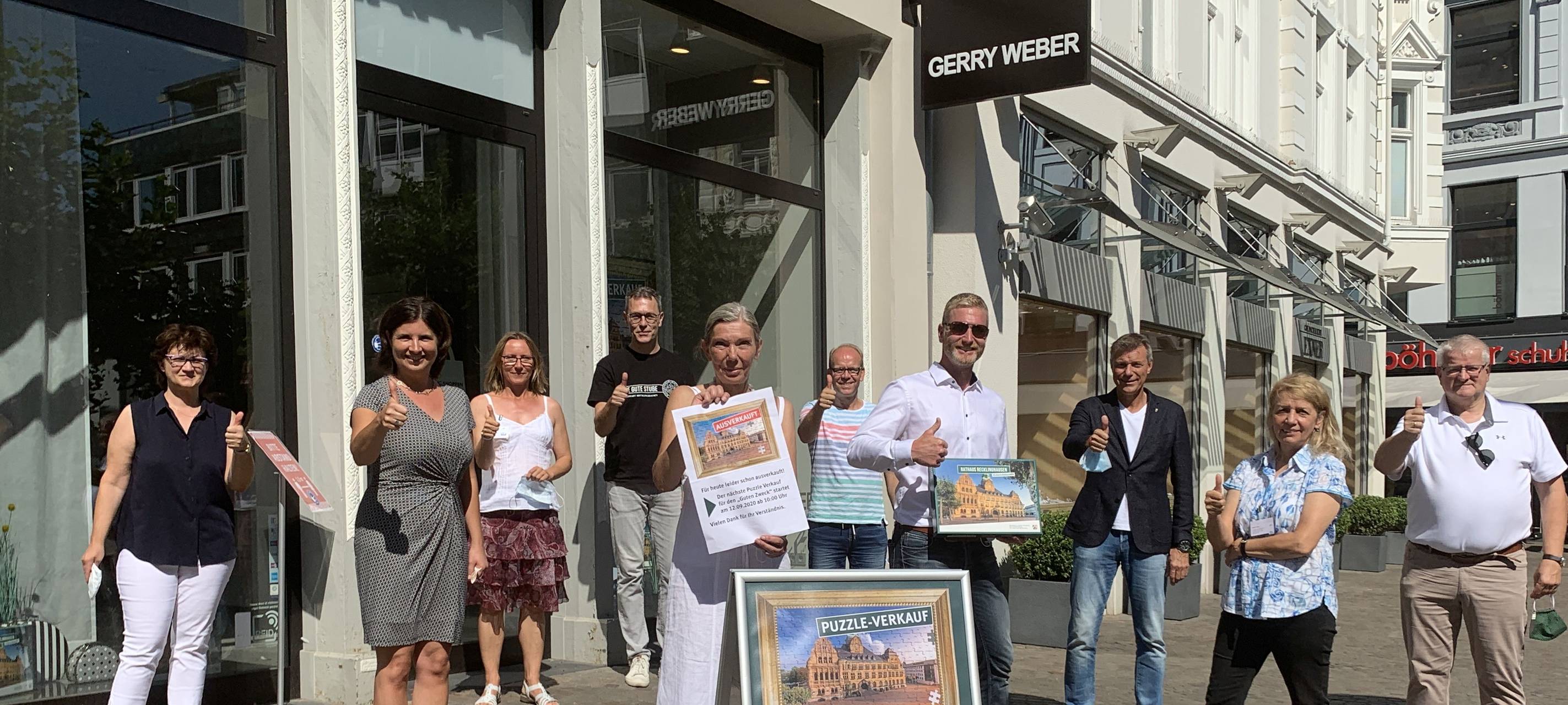 Run auf Recklinghäuser Rathauspuzzles