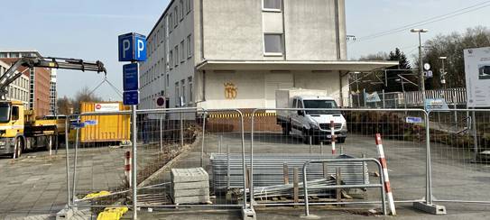 Bauarbeiten für neue Radstation gestartet