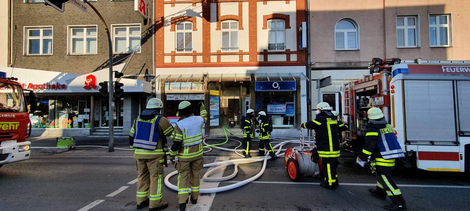 Bochumer Straße wegen Feuerwehreinsatz gesperrt