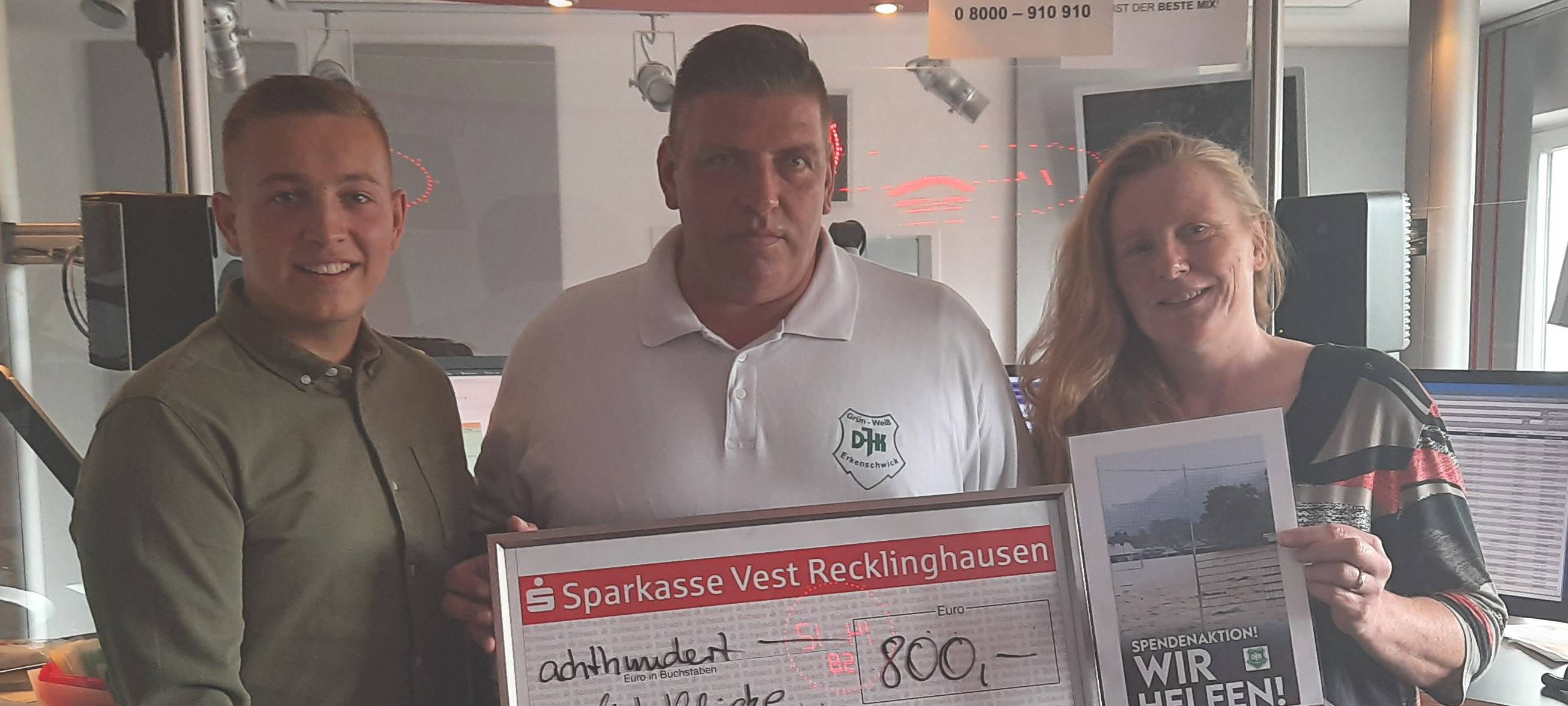 Grün-Weiß Erkenschwick sammelt für Flutopfer