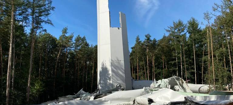 Eingestürztes Windrad: Neues bereits im Bau