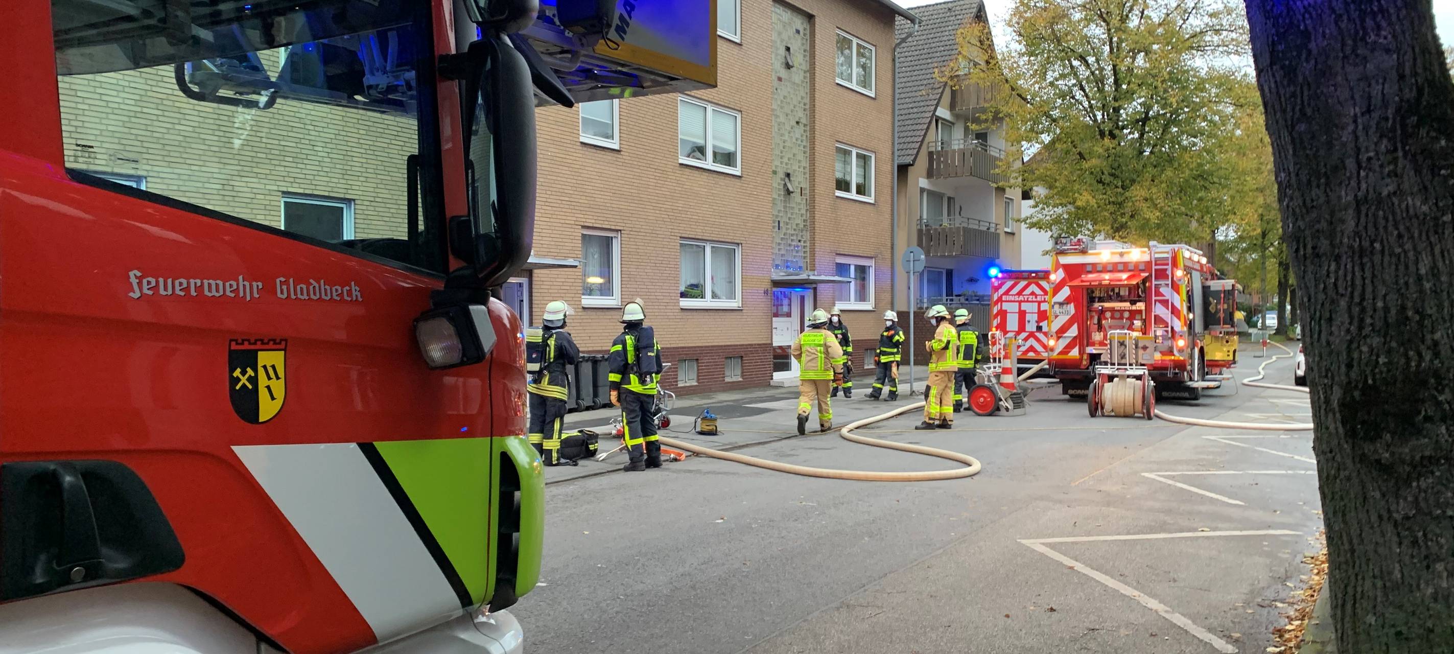 Kellerbrand in Gladbeck Zweckel