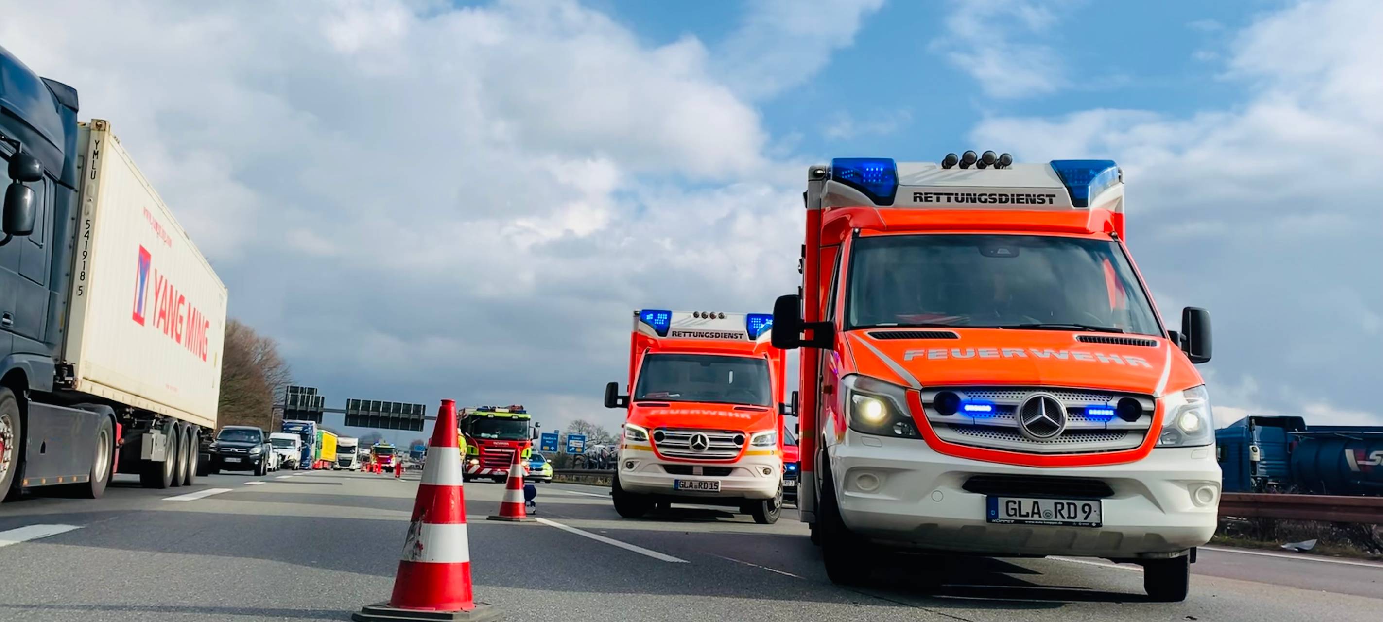 Unfall auf A2 sorgt für Stau in der Mittagszeit