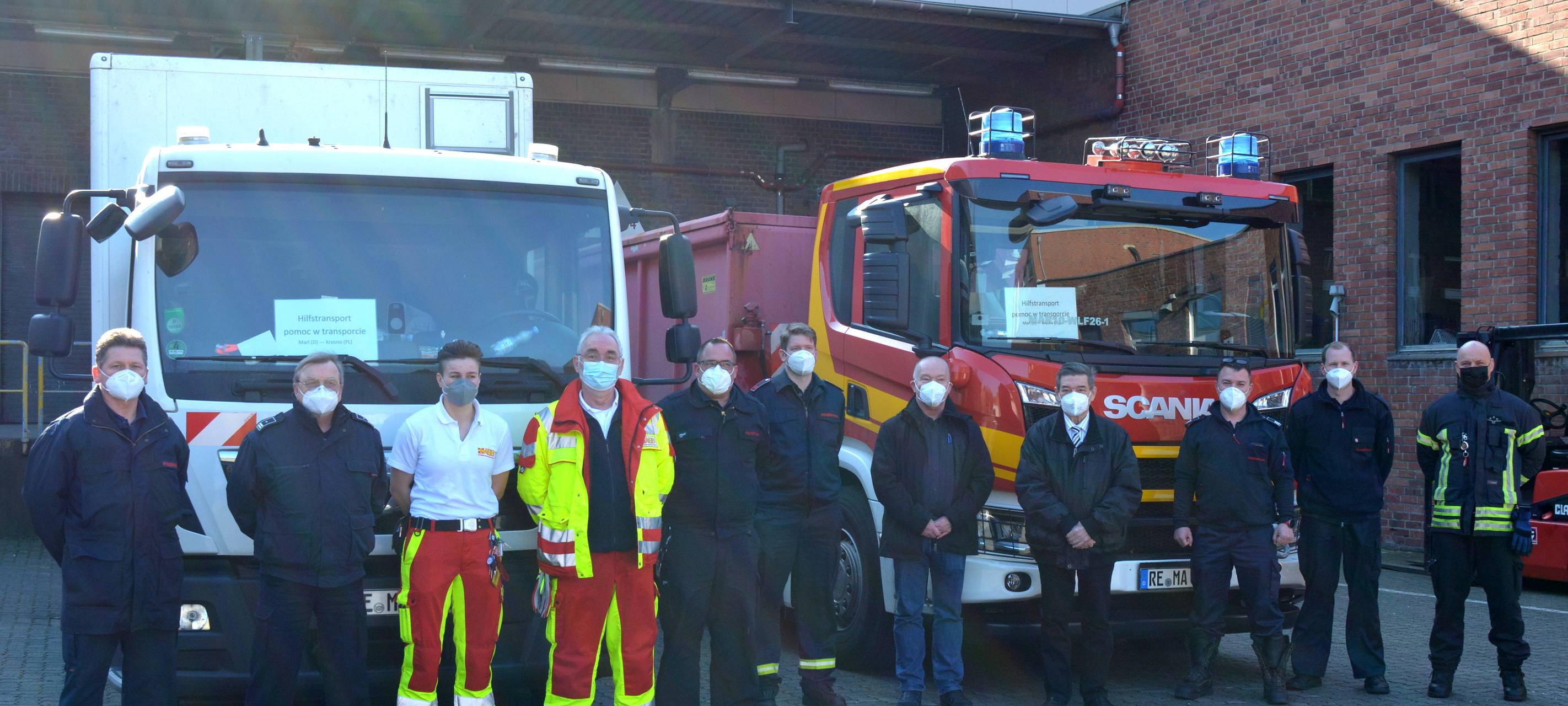 Lkw startet mit restlichen Sachspenden nach Krosno
