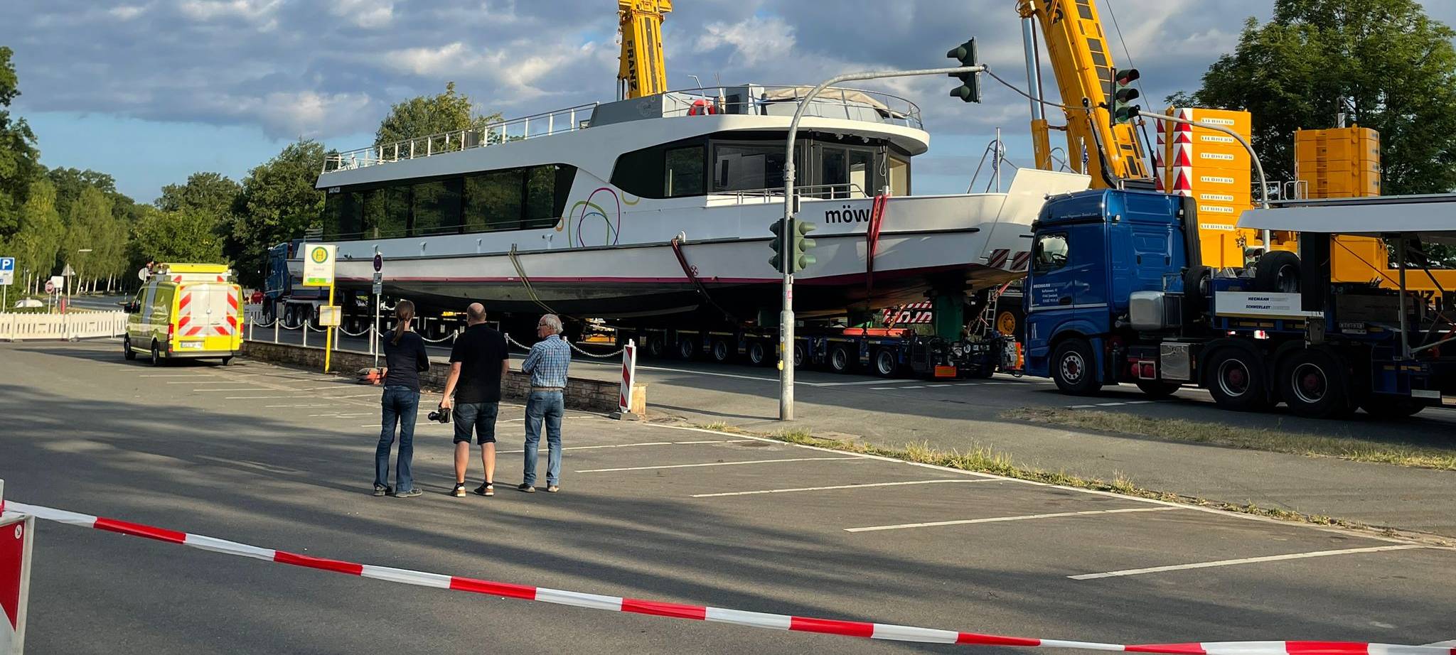 "Möwe" schwimmt auf dem Stausee