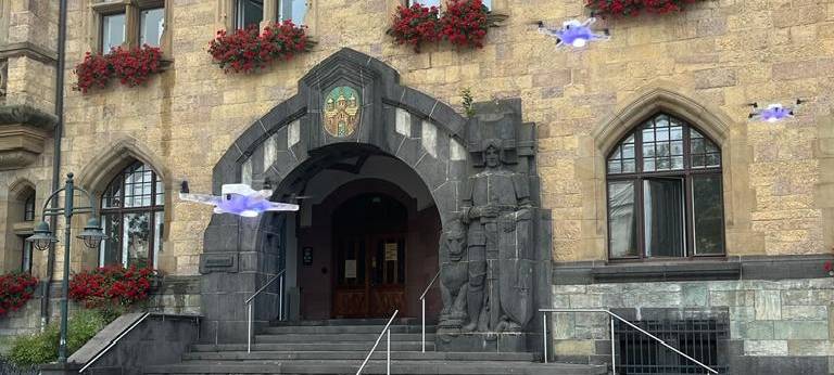 Drohnenshow als neues Highlight bei "RE leuchtet"