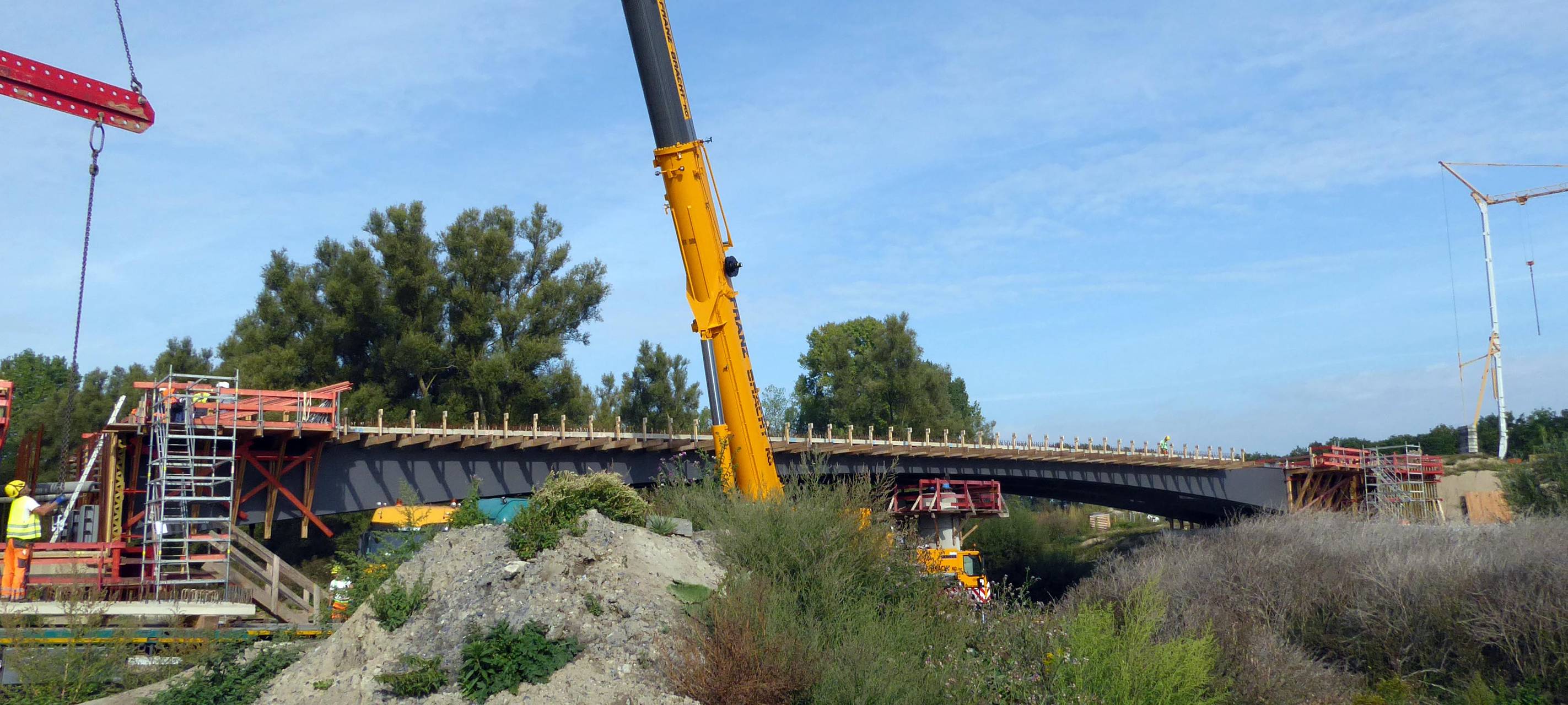 Neue Lippebrücke in Datteln-Ahsen fertig