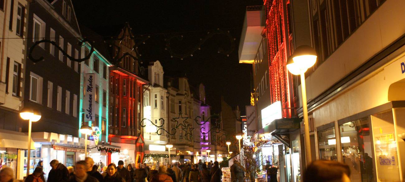 Zu "Datteln im Licht" wird die Innenstadt bunt beleuchtet sein