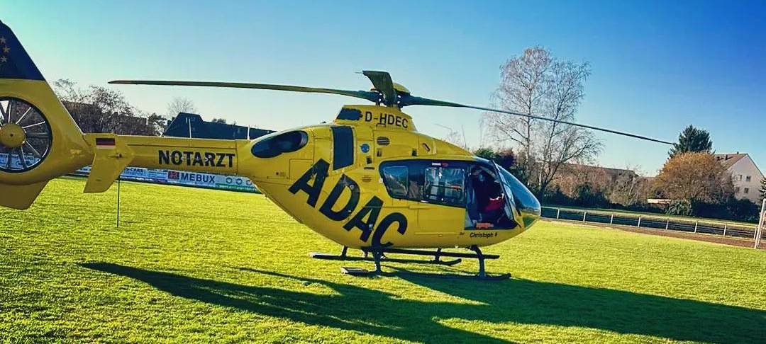 Auch ein Rettungshubschrauber wurde nach dem Unfall angefordert.