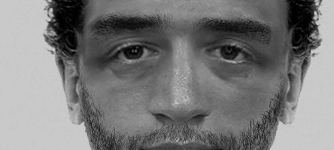 Das Phantombild zeigt den Tatverdächtigen einer Vergewaltigung in Marl.