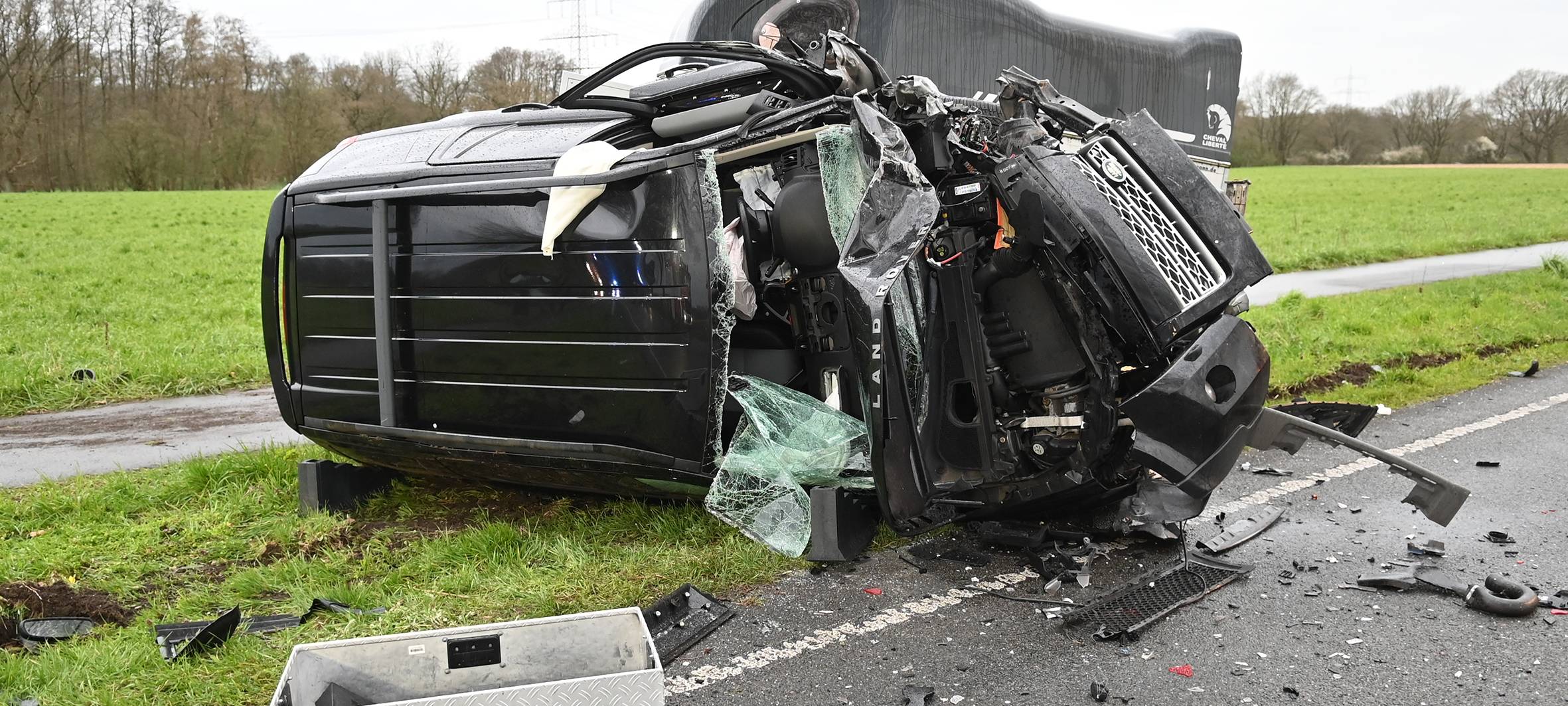 Tödlicher Verkehrsunfall auf der B58 in Schermbeck