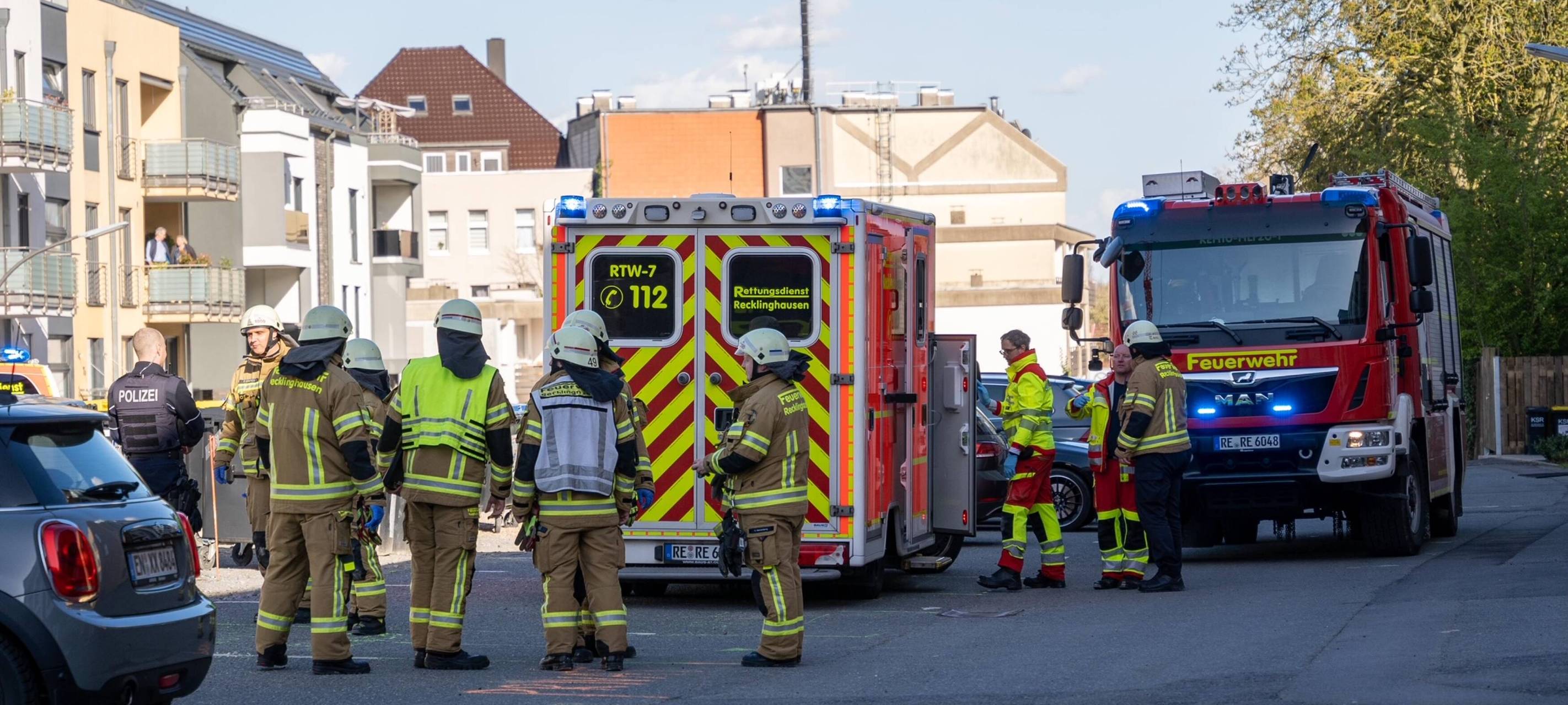 Bauarbeiter in Recklinghausen schwer verletzt