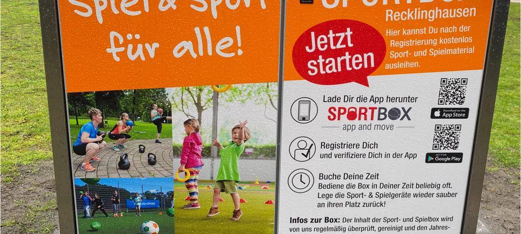 Stadt Recklinghausen stellt Sportboxen zur Verfügung