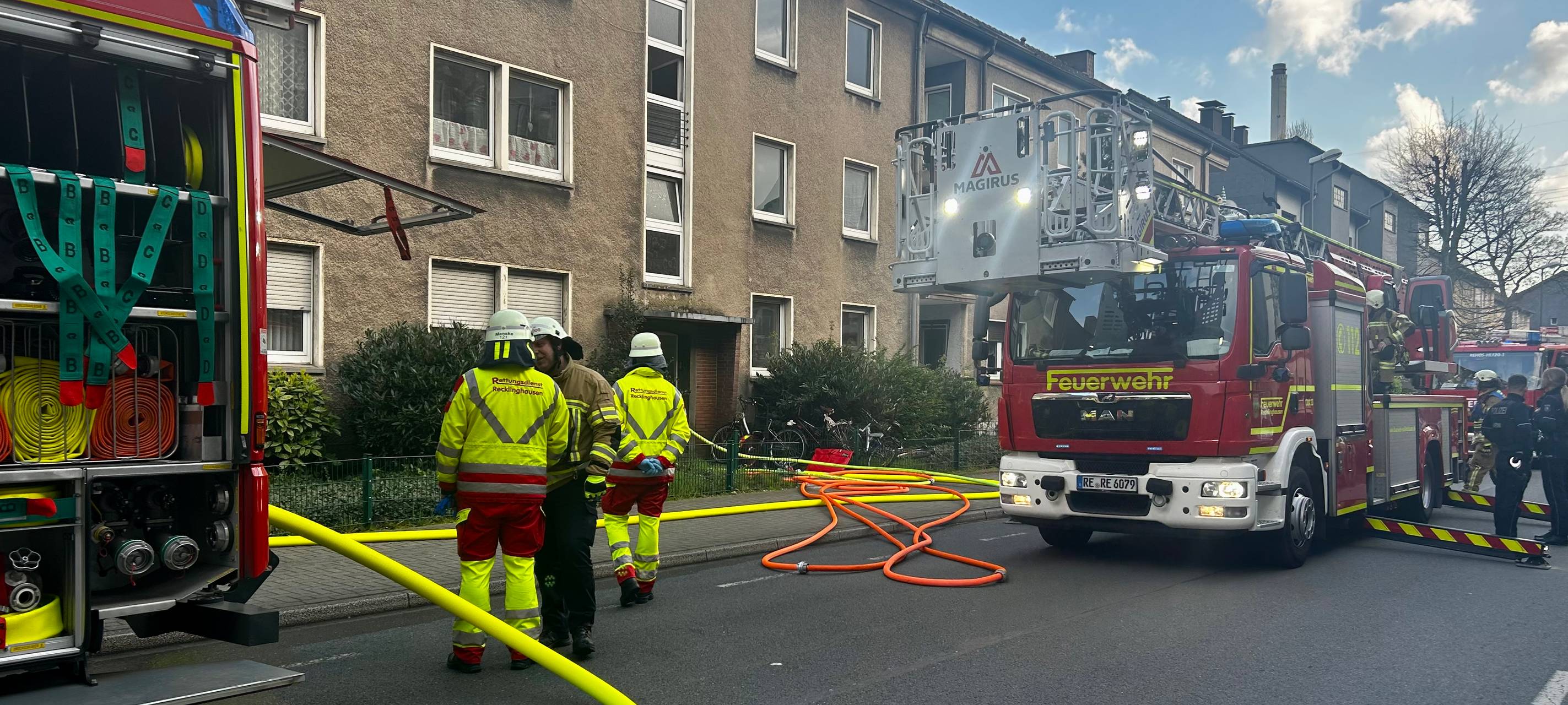 Kellerbrand in Recklinghausen