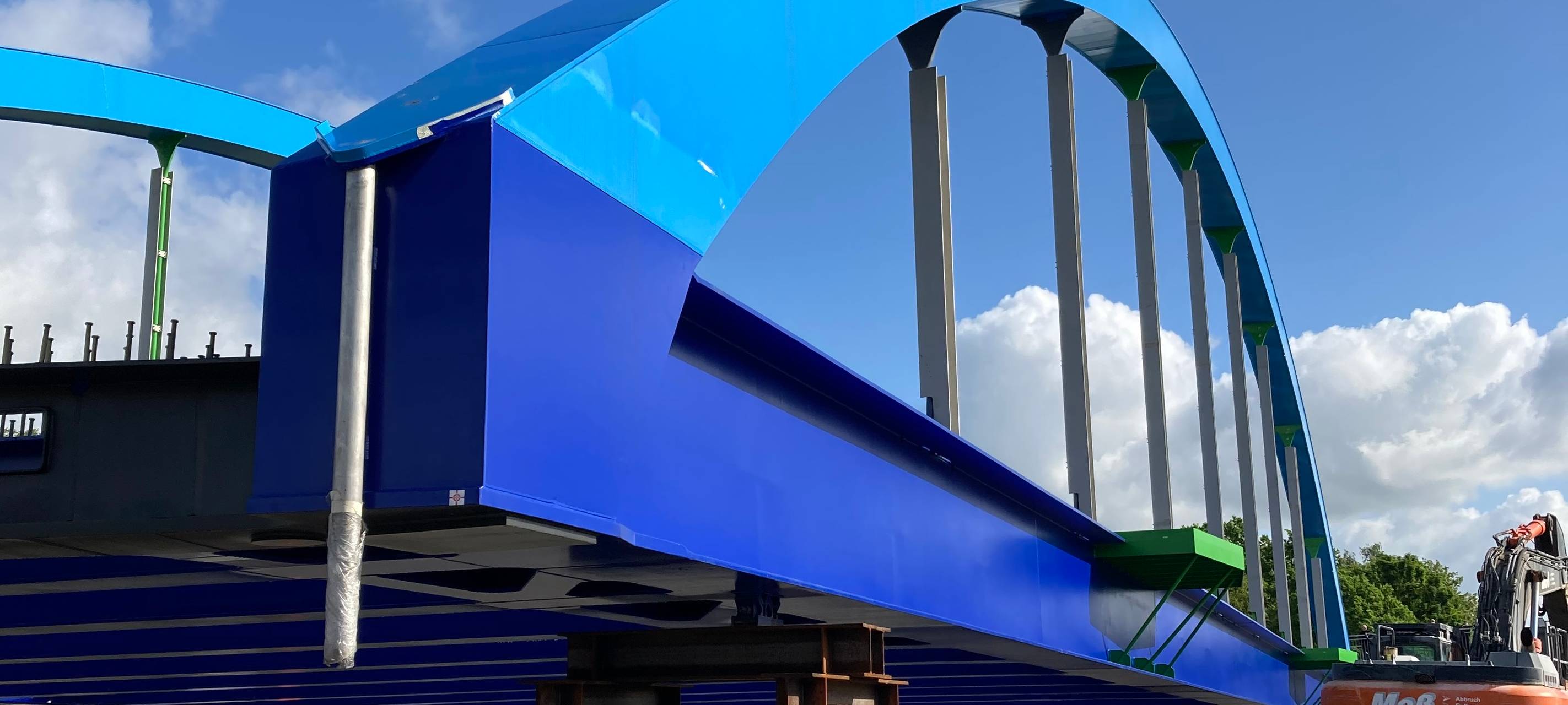 Spektakulärer Abbau der Löringhofbrücke in Datteln