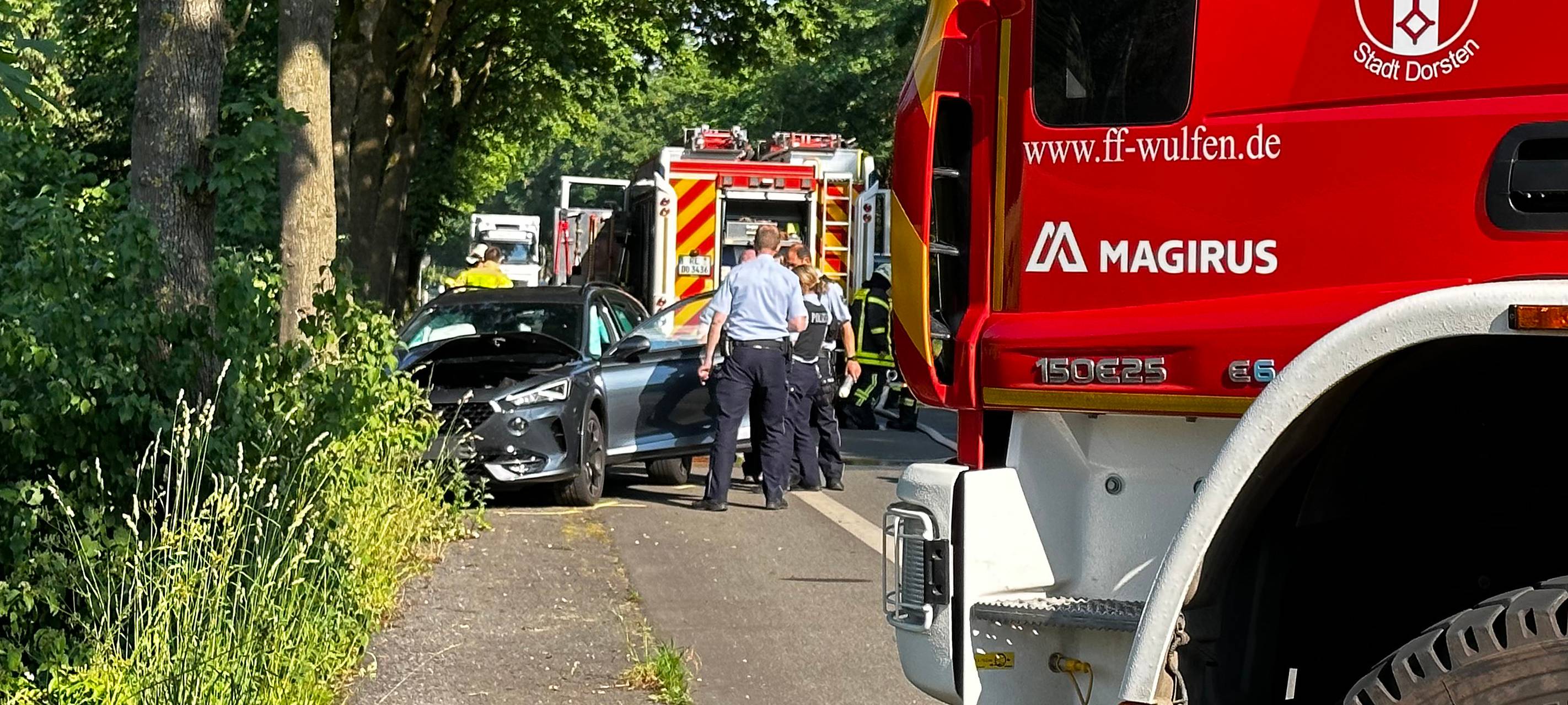 Dorsten: Schwerer Unfall auf Marler Damm