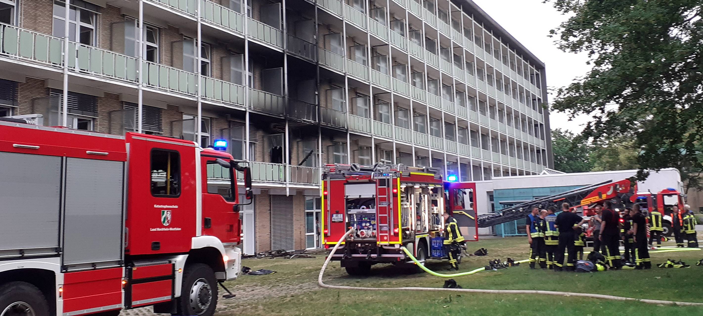 Feuer im Marler Marienhospital