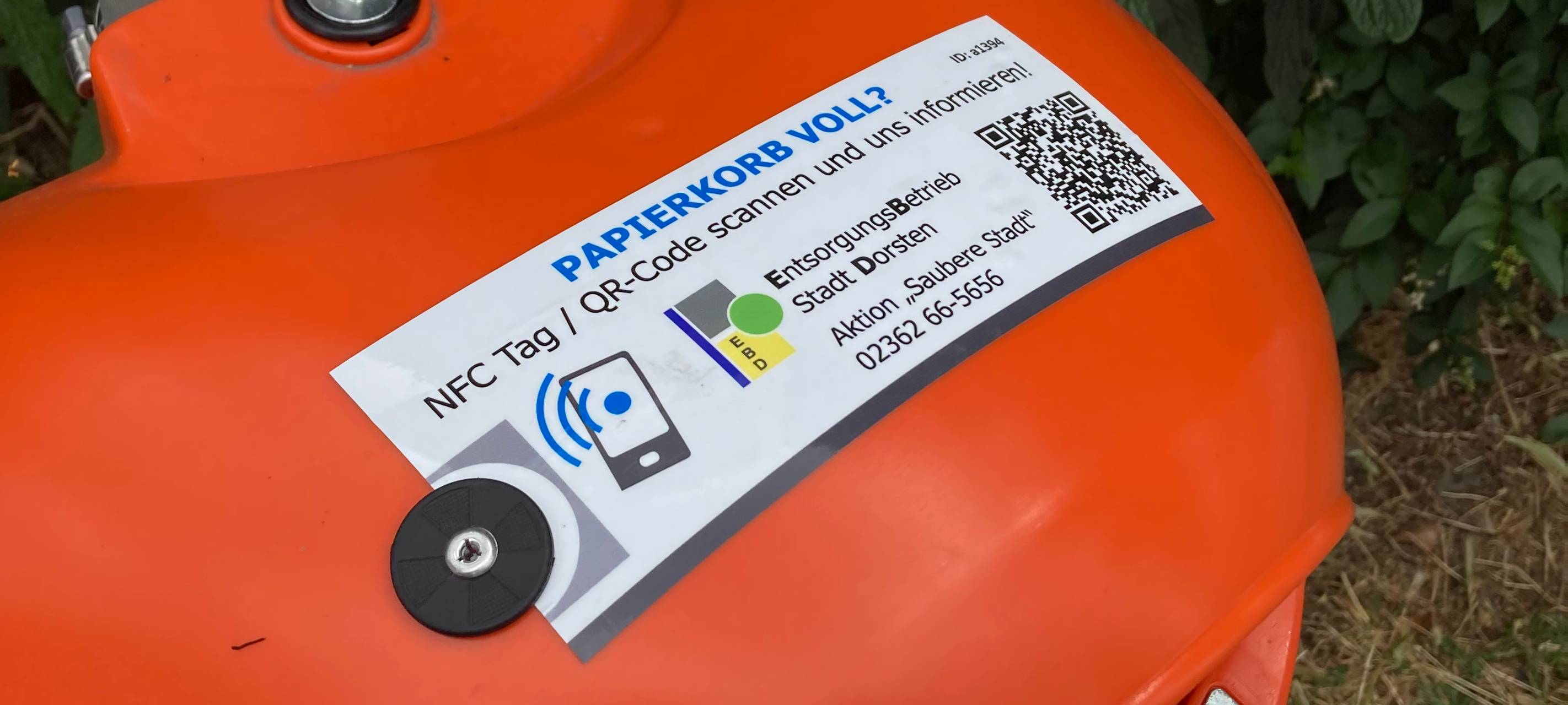 Dorsten: Volle Papierkörbe per QR-Code melden
