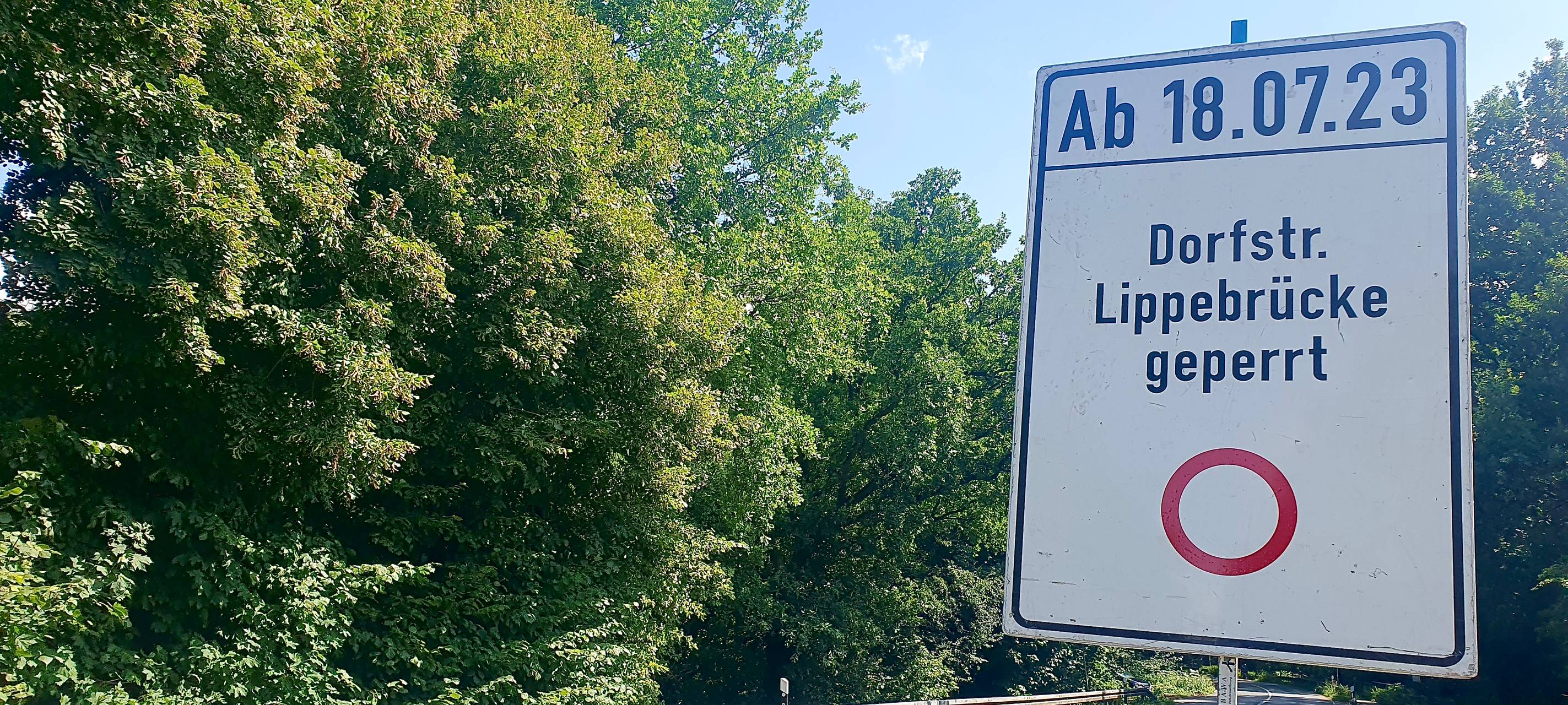 Lippebrücke in Hervest-Dorsten ab sofort gesperrt