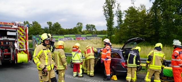 A43: Vollsperrung nach schwerem Unfall bei Haltern aufgehoben