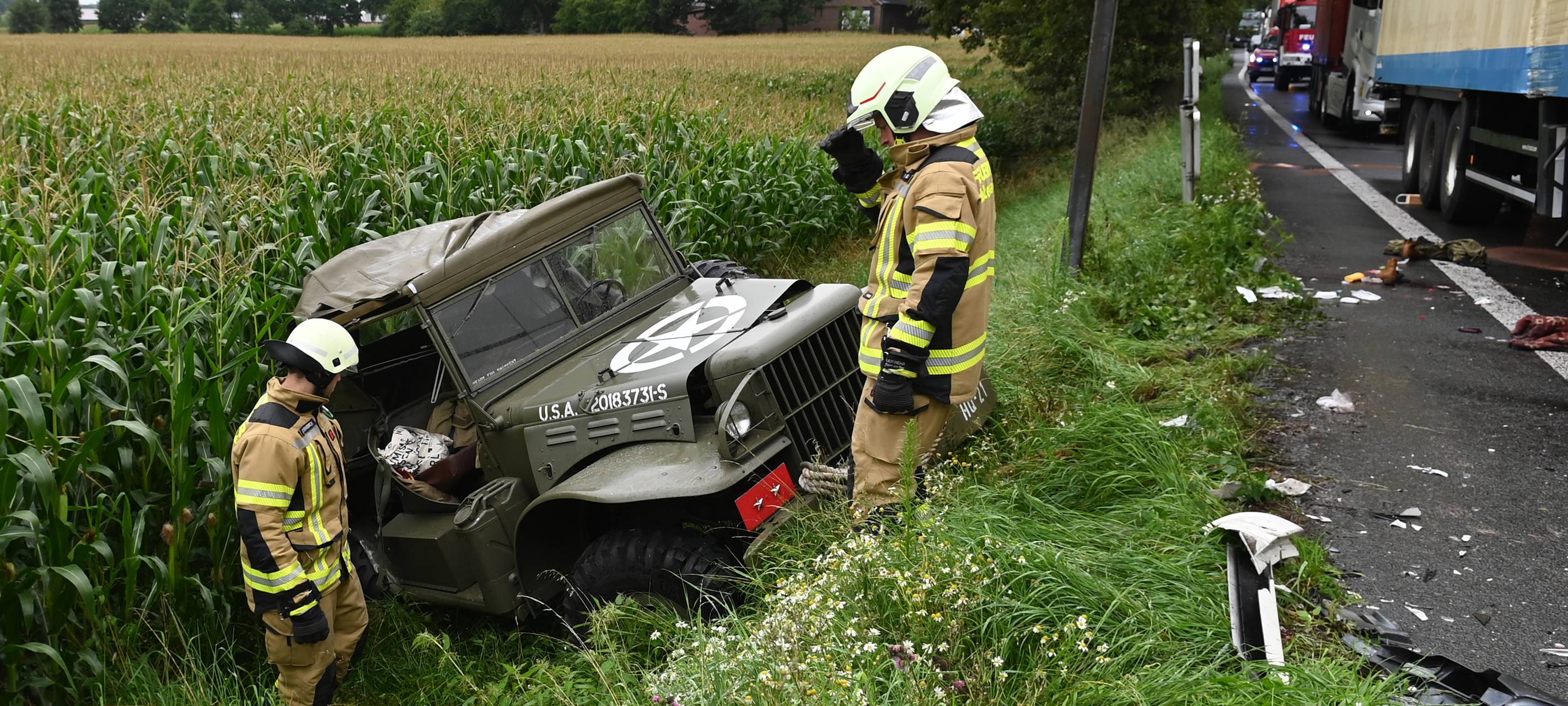 Unfall in Haltern am See: B58 lange gesperrt