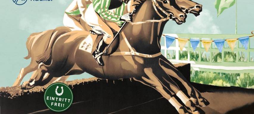 Plakat zum Castroper Pferderennen am 9. September.