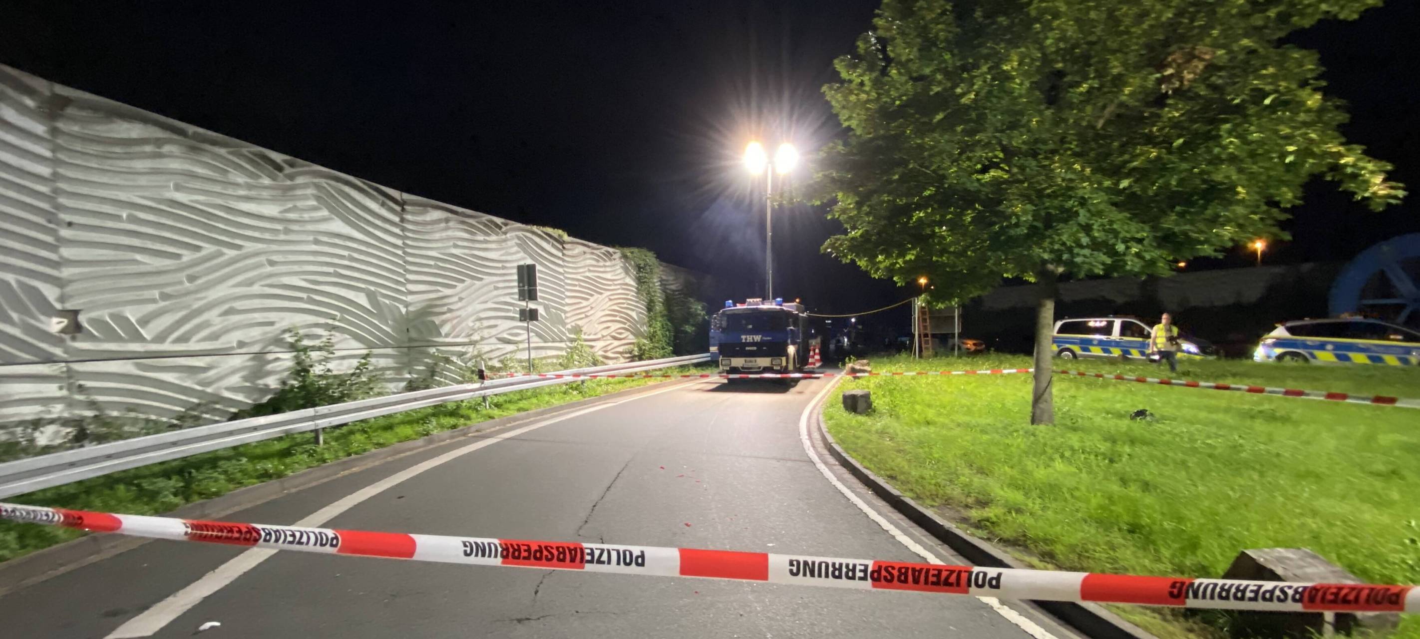 A2 bei Herten / Gelsenkirchen Zollbeamter angefahren