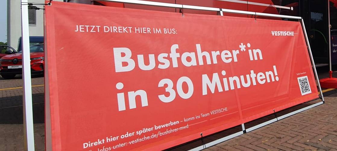 Vestische sucht Busfahrer in 30 Minuten